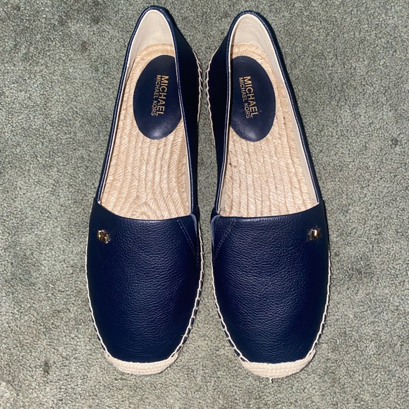 MICHAEL Michael Kors Shoes - MICHAEL KORS LEATHER NAVY ESPADRILLES BRAND NEW SIZE  8.5 M